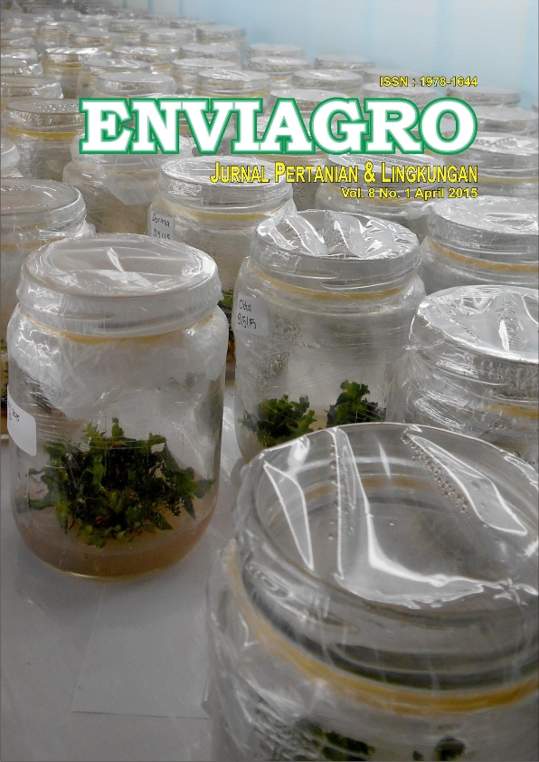 					View Vol. 8 No. 1 (2015): Enviagro: Jurnal Pertanian dan Lingkungan
				