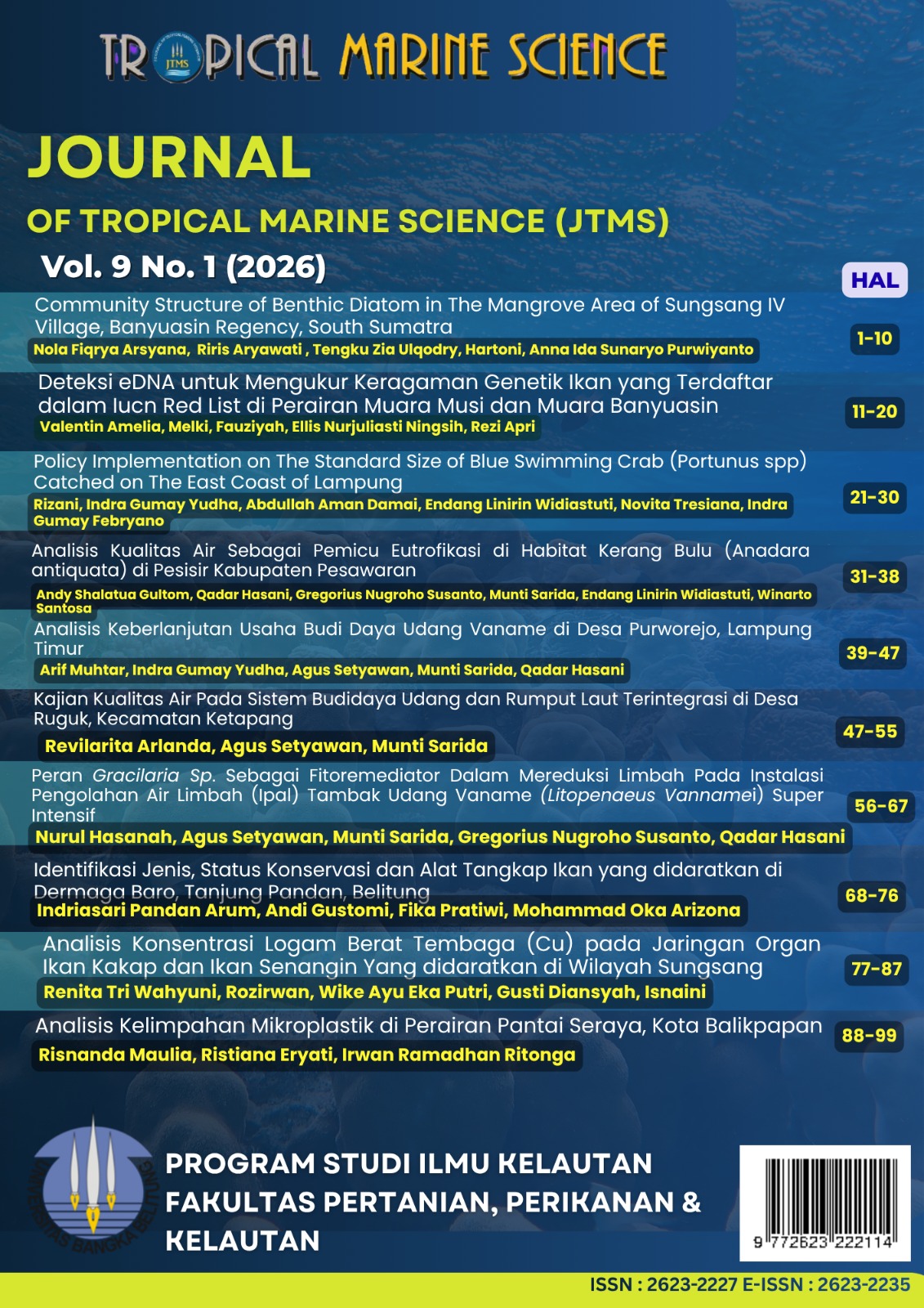 Lists of Journal published on Volume 9 (1) 2026