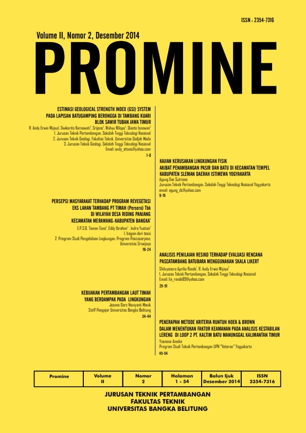 					View Vol. 2 No. 2 (2014): PROMINE
				